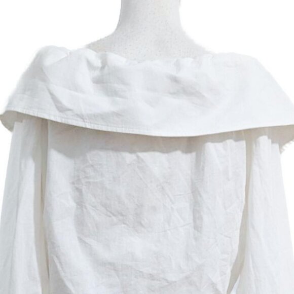 NWT: Anthropologie Maeve Cropped Tie Front Blouse - Picture 7 of 11